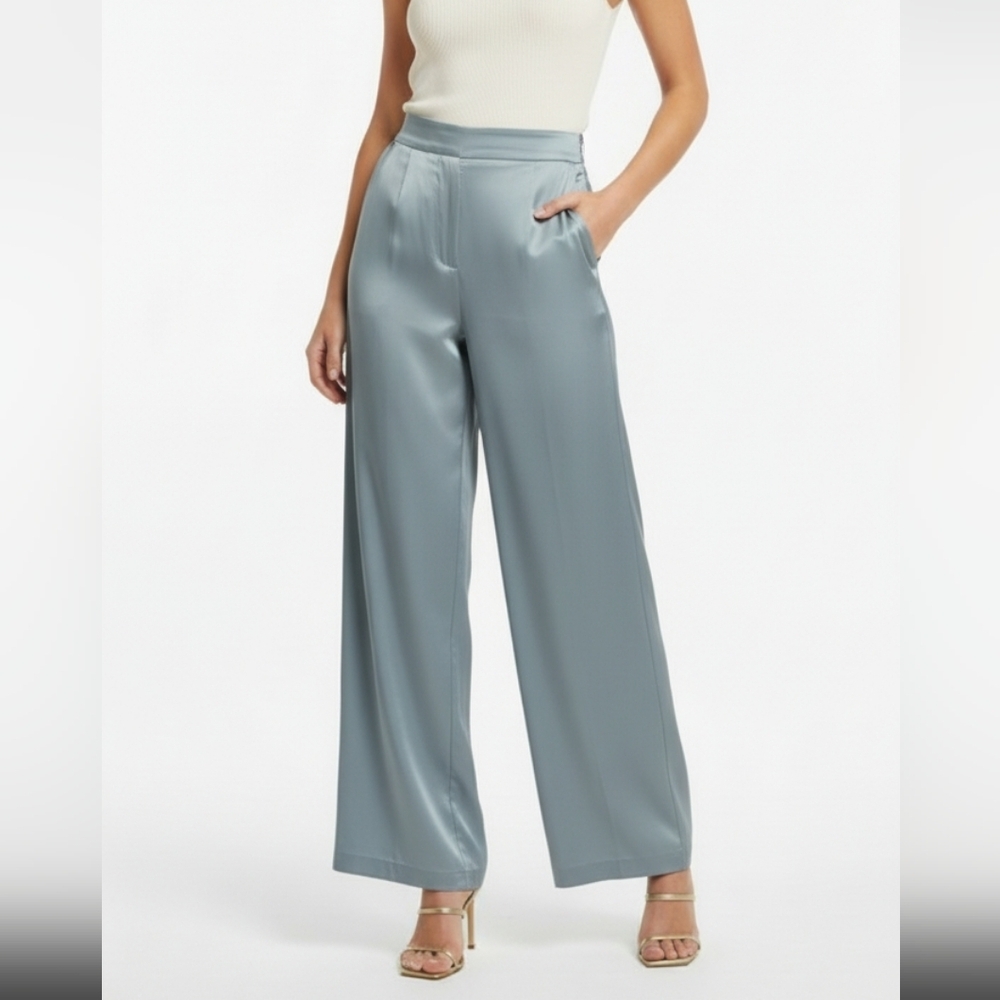 My Beloved Women's Wide Leg Pants in Light Blue